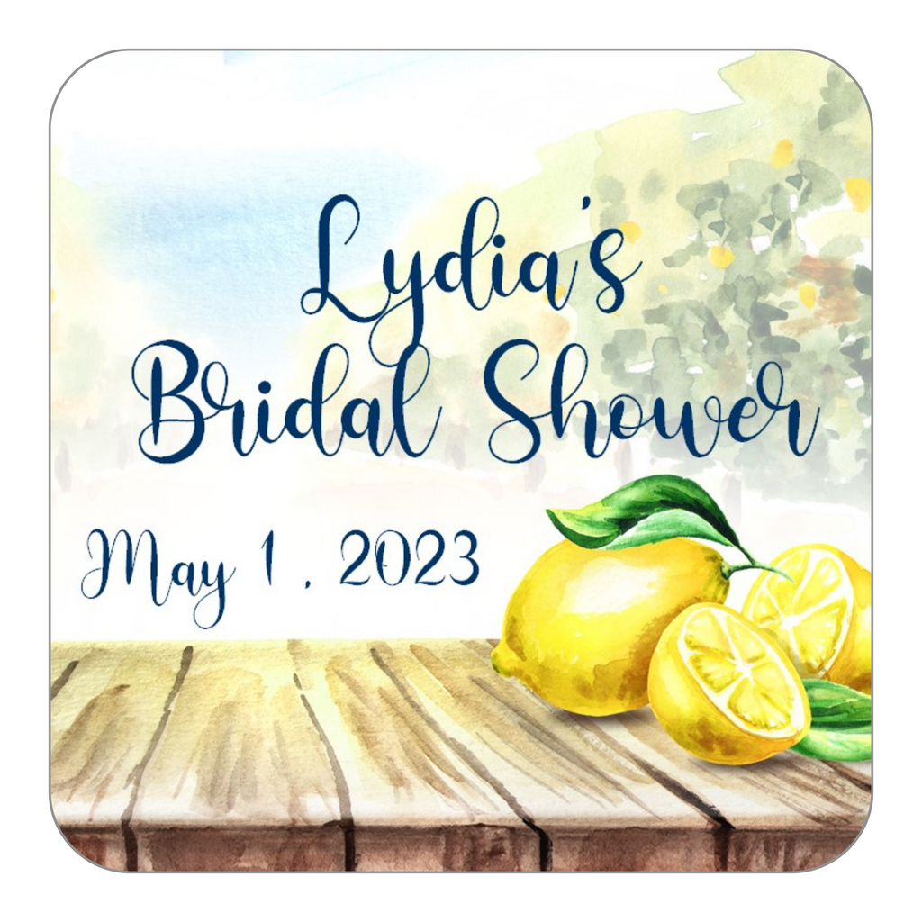 Lemon Favor Stickers OR Tags