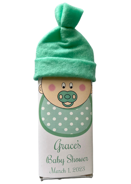 Baby Shower Favor Candy Bar Wrapper with Hat