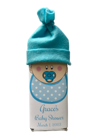 Baby Shower Favor Candy Bar Wrapper with Hat