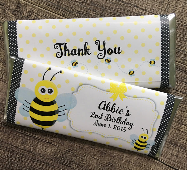 Bumble Bee Candy Bar Wrapper - Cathy's Creations - www.candywrappershop.com