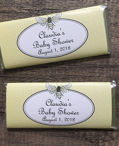 Bee Candy Bar Wrapper - Cathy's Creations - www.candywrappershop.com