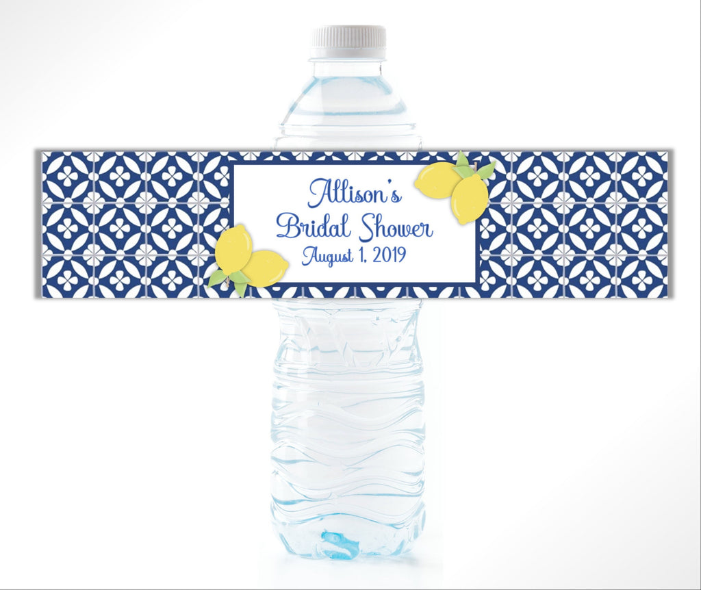 Lemon Water Bottle Labels - Cathy's Creations - www.candywrappershop.com