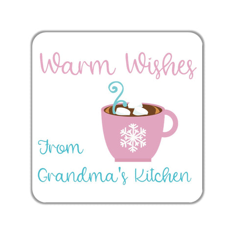 Hot Cocoa Stickers OR Tags - Cathy's Creations - www.candywrappershop.com