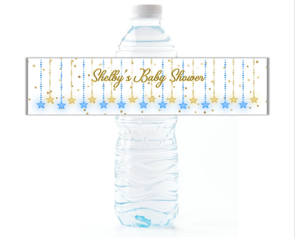 Twinkle Little Star Water Bottle Labels - Cathy's Creations - www.candywrappershop.com