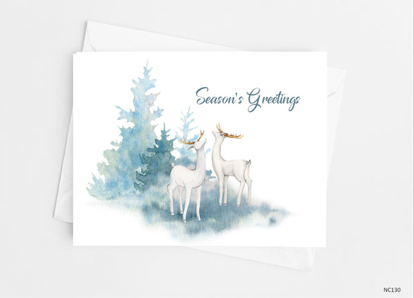 Holiday Deer Note Cards - Cathy's Creations - www.candywrappershop.com