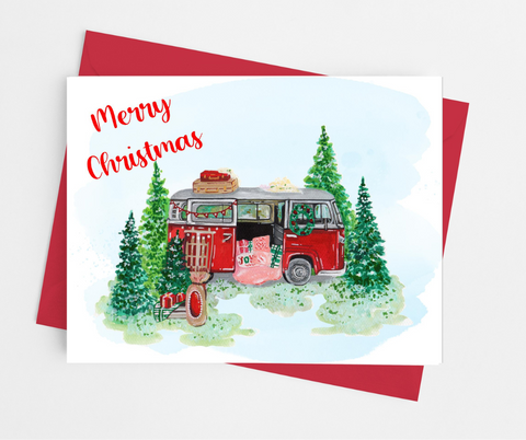Christmas Van Note Cards