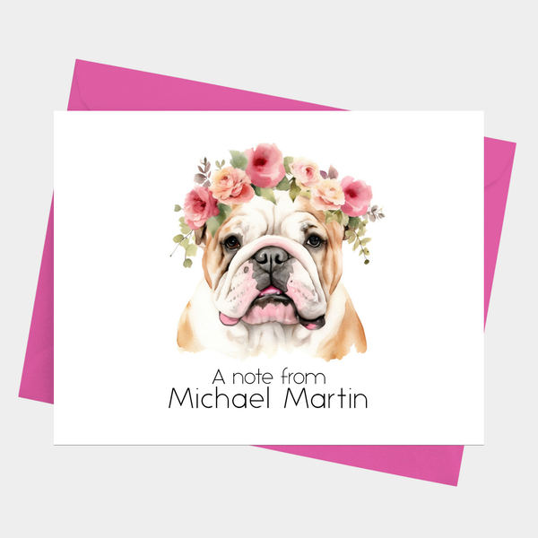 English Bulldog Note Cards