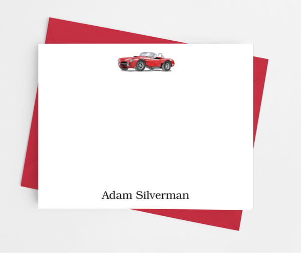 Classic Sports Car Flat Note Cards