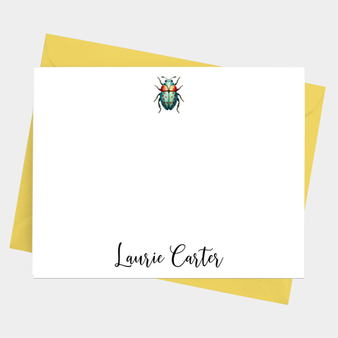 Beetle Flat Note Cards