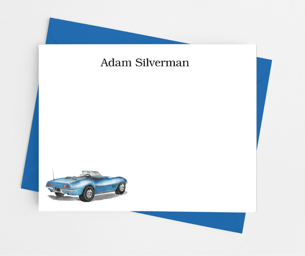 Classic Sports Car Flat Note Cards