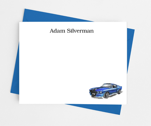 Sports Car Flat Note Cards