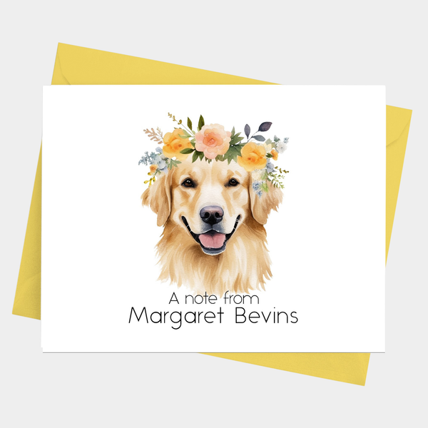 Golden Retriever Note Cards