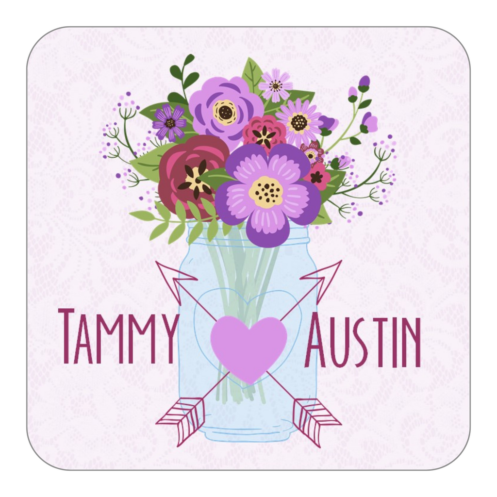 Floral Wedding Stickers OR Tags