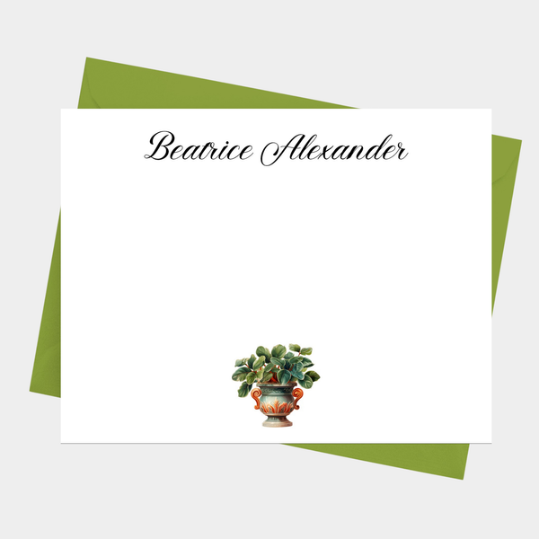 Houseplant Flat Note Cards