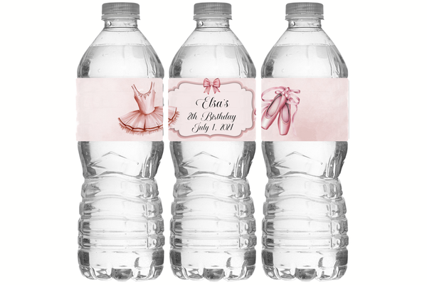 Ballet Water Bottle Labels