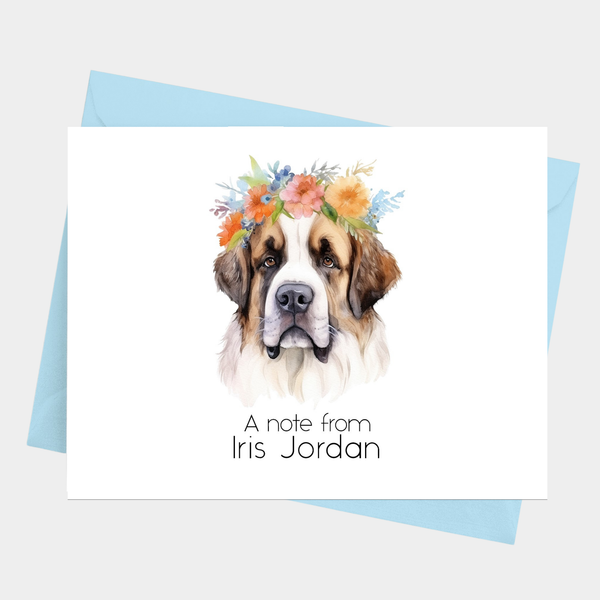 Saint Bernard Note Cards