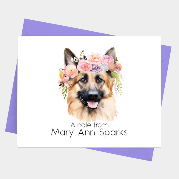 German Shepherd Note Cards