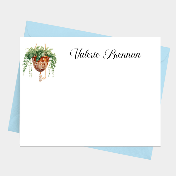 Houseplant Flat Note Cards