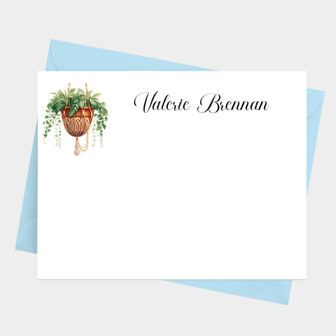 Houseplant Flat Note Cards