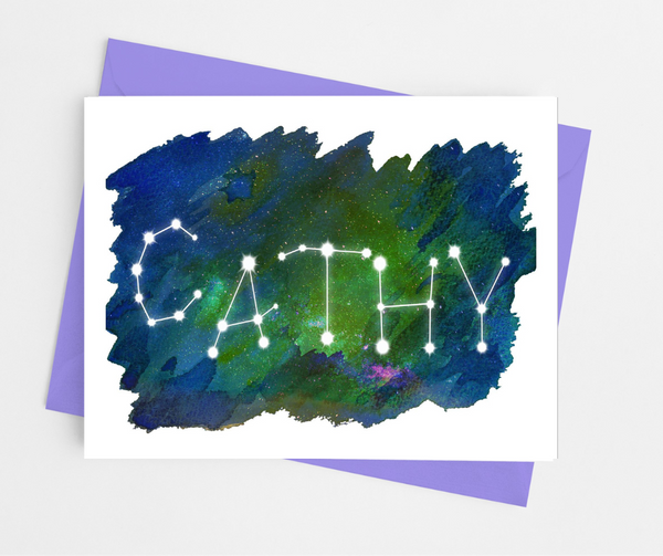Name Constellation Note Cards
