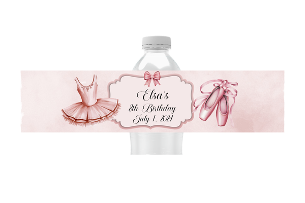 Ballet Water Bottle Labels