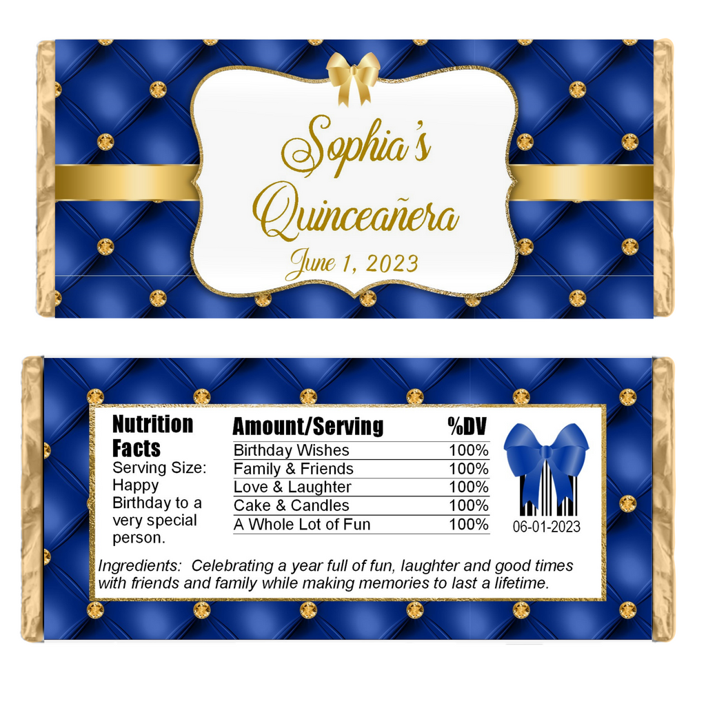 Usv Canady Rapper Elegant Candy Bar Wrapper | Party Favors | Cathy Wraps– Cathy Wraps ...