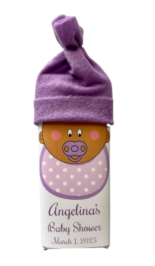 Baby Shower Favor Candy Bar with Hat