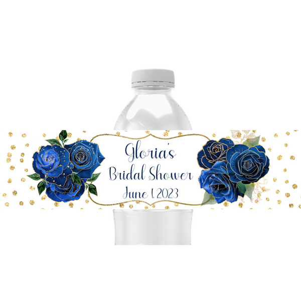 Floral Water Bottle Labels