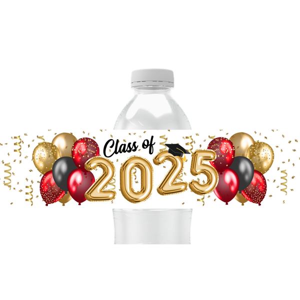 Graduation Water Bottle Labels