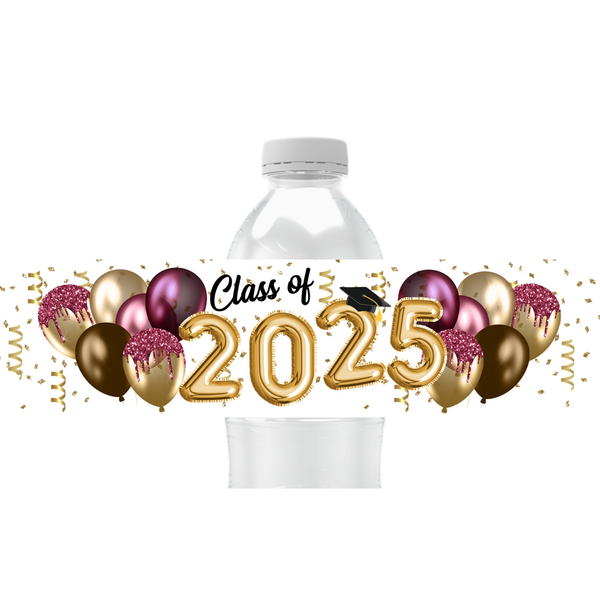 Graduation Water Bottle Labels