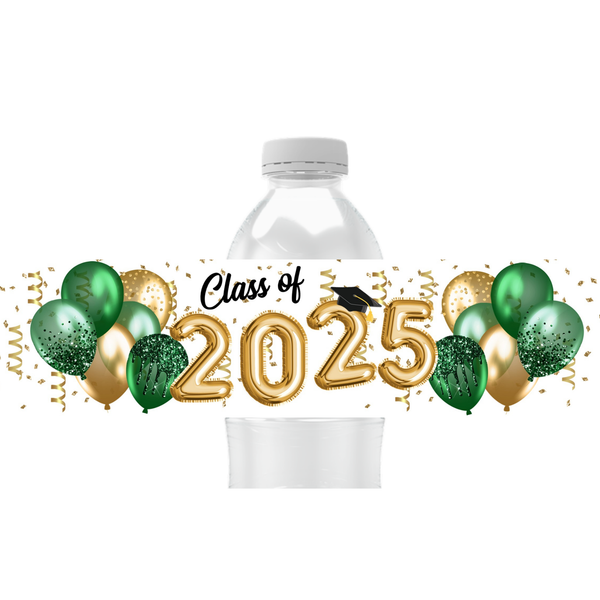 Graduation Water Bottle Labels
