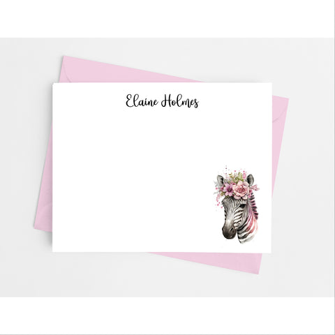 Zebra Flat Note Cards