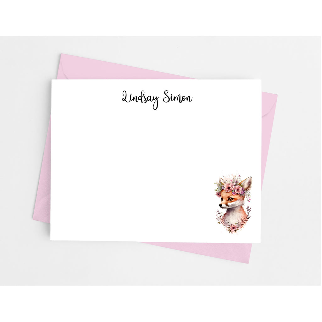 Fox Flat Note Cards