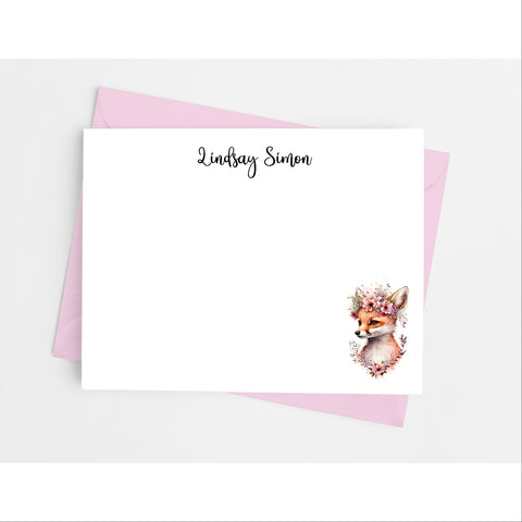 Fox Flat Note Cards