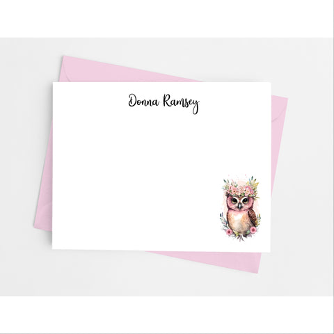 Owl Flat Note Cards