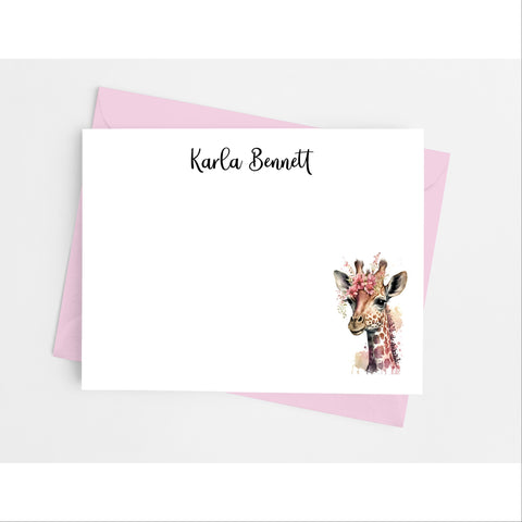 Giraffe Flat Note Cards