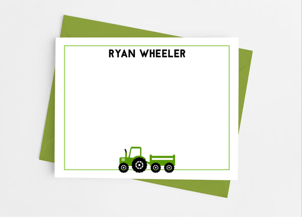 Tractor Flat Note Cards