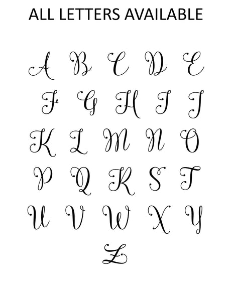 Single Initial Dots Monogram Flat Note Cards - Cathy's Creations - www.candywrappershop.com