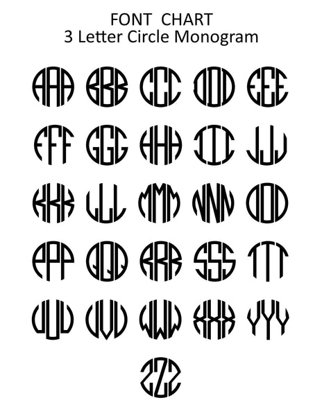 Floral Monogram Note Cards - Cathy's Creations - www.candywrappershop.com
