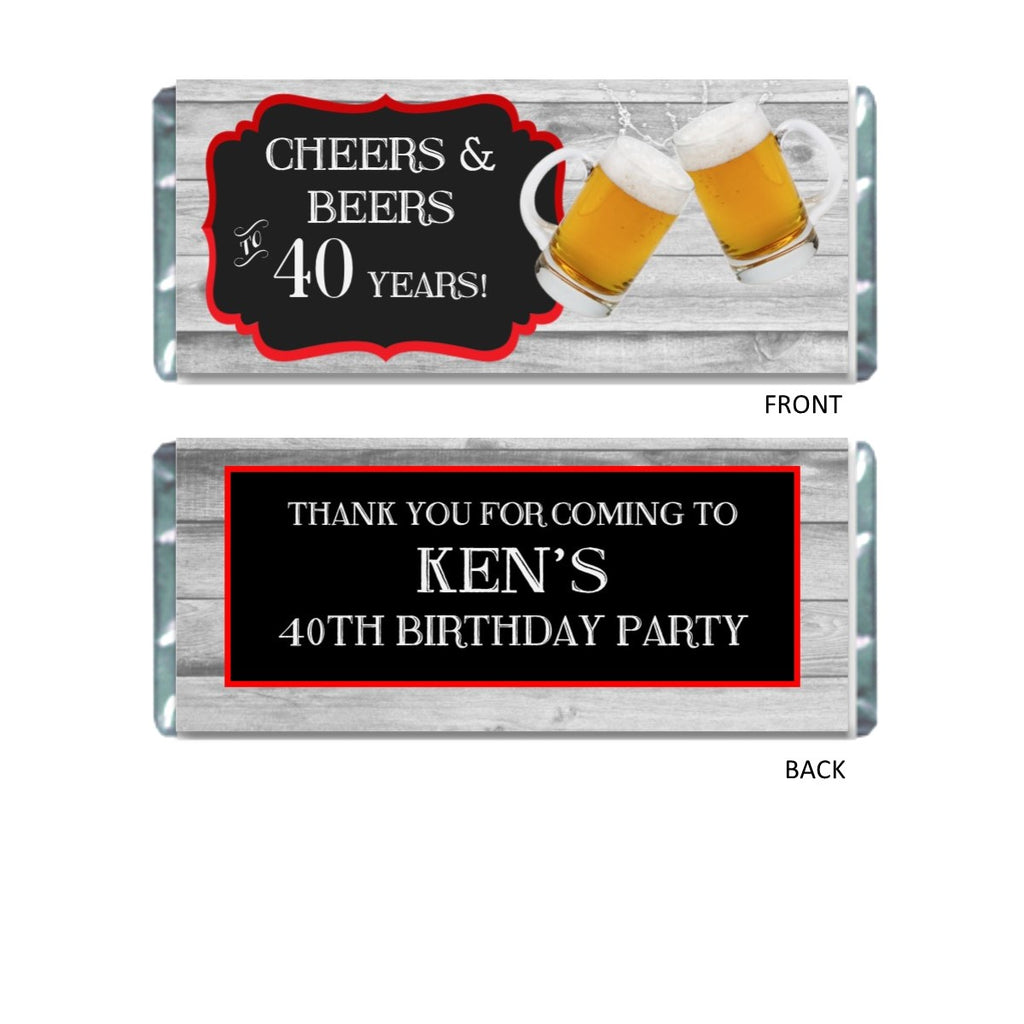 Cheers and Beers Candy Bar Wrapper - Cathy's Creations - www.candywrappershop.com