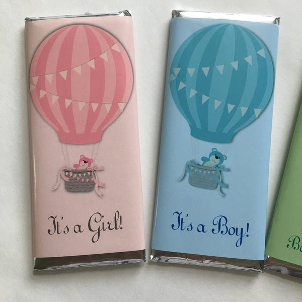 Hot Air Balloon Candy Bar Wrapper - Cathy's Creations - www.candywrappershop.com