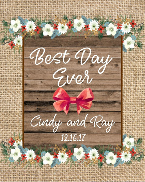 Rustic Christmas Wine Bottle Labels - Cathy's Creations - www.candywrappershop.com