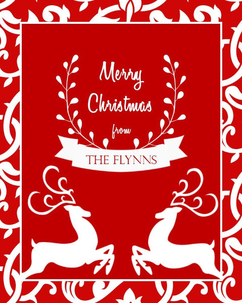 Reindeer Christmas Wine Bottle Labels - Cathy's Creations - www.candywrappershop.com