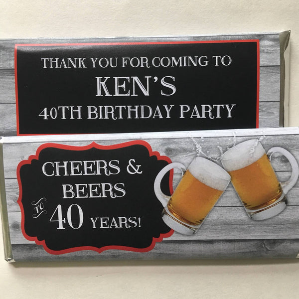 Cheers and Beers Candy Bar Wrapper - Cathy's Creations - www.candywrappershop.com