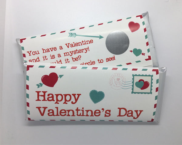 Valentine's Day Scratch Off Candy Wrapper - Cathy's Creations - www.candywrappershop.com