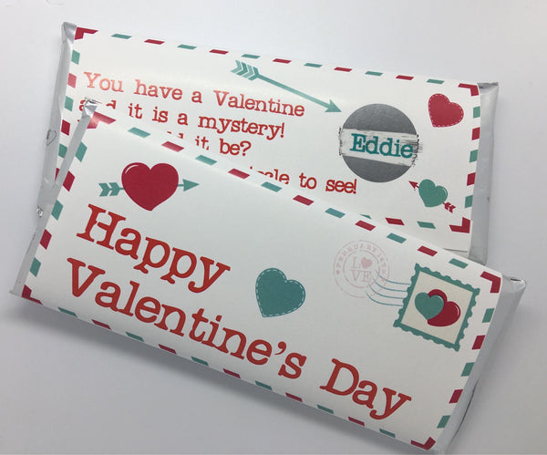 Valentine's Day Scratch Off Candy Wrapper - Cathy's Creations - www.candywrappershop.com