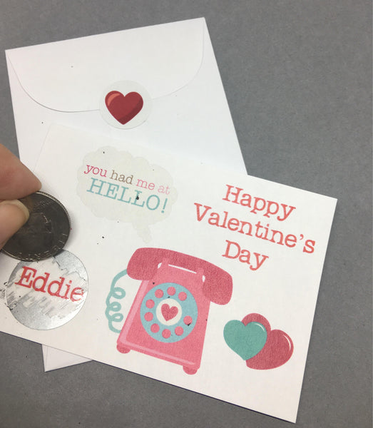 Retro Theme Valentine's Day Scratch Off Cards - Cathy's Creations - www.candywrappershop.com