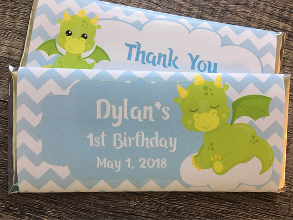 Dragon Baby Candy Bar Wrapper - Cathy's Creations - www.candywrappershop.com