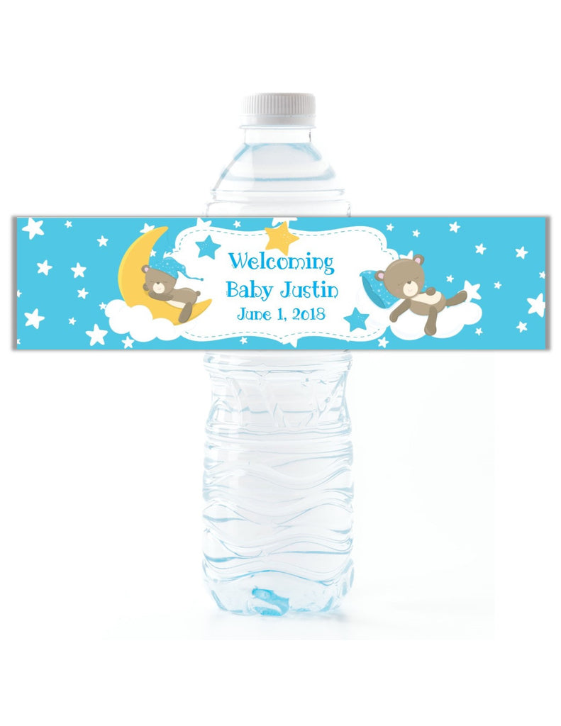 Teddy Bear Water Bottle Labels - Cathy's Creations - www.candywrappershop.com