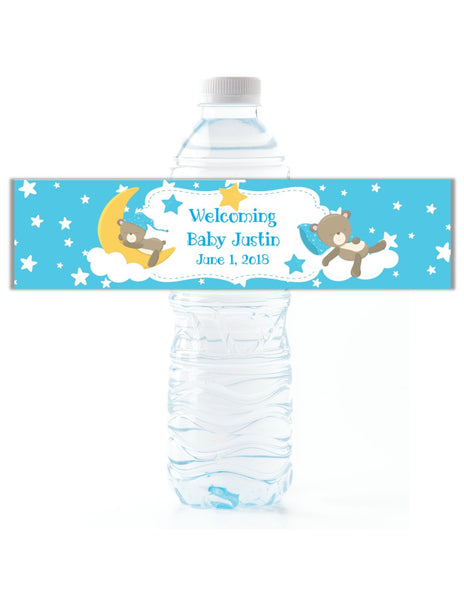 Teddy Bear Water Bottle Labels - Cathy's Creations - www.candywrappershop.com